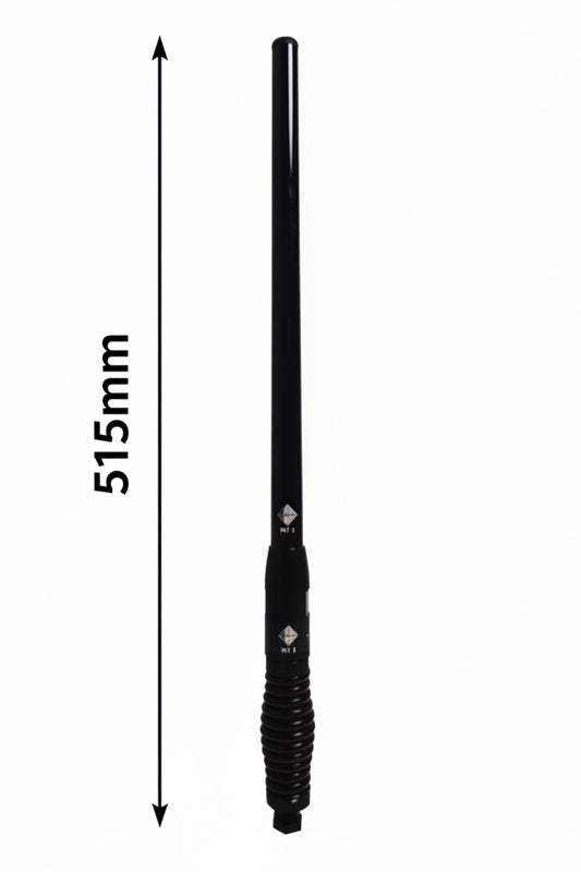 RFI 3dBi Heavy Duty UHF Fibreglass Antenna - 515mm Replaceable Whip