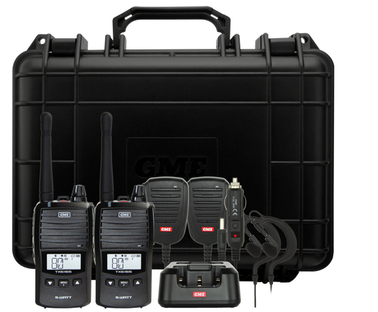 GME TX6165 5/1Watt IP67 UHF CB - With Accessories
